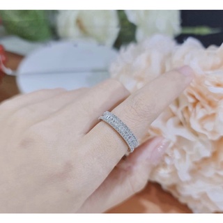 Nhẫn hết full đá bạc ta sang chảnh