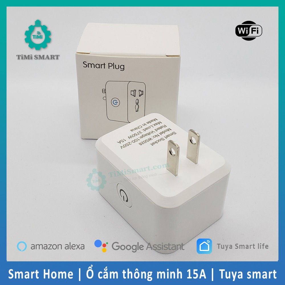 [Bảo Hành 6 tháng] Ổ cắm thông minh wifi Tuya Smartlife 10A - Đo điện năng tiêu thụ