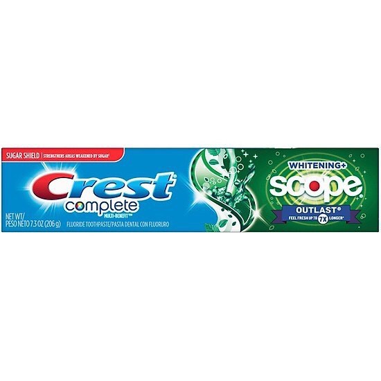 Kem đánh răng Crest Complete Extra Whitening Scope Advanced Freshnes 206g