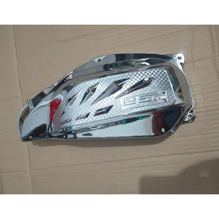 Phụ kiện Ốp che pô Air blade 2020-2021, quạt gió, pô e, dè trước sau Airblade crome