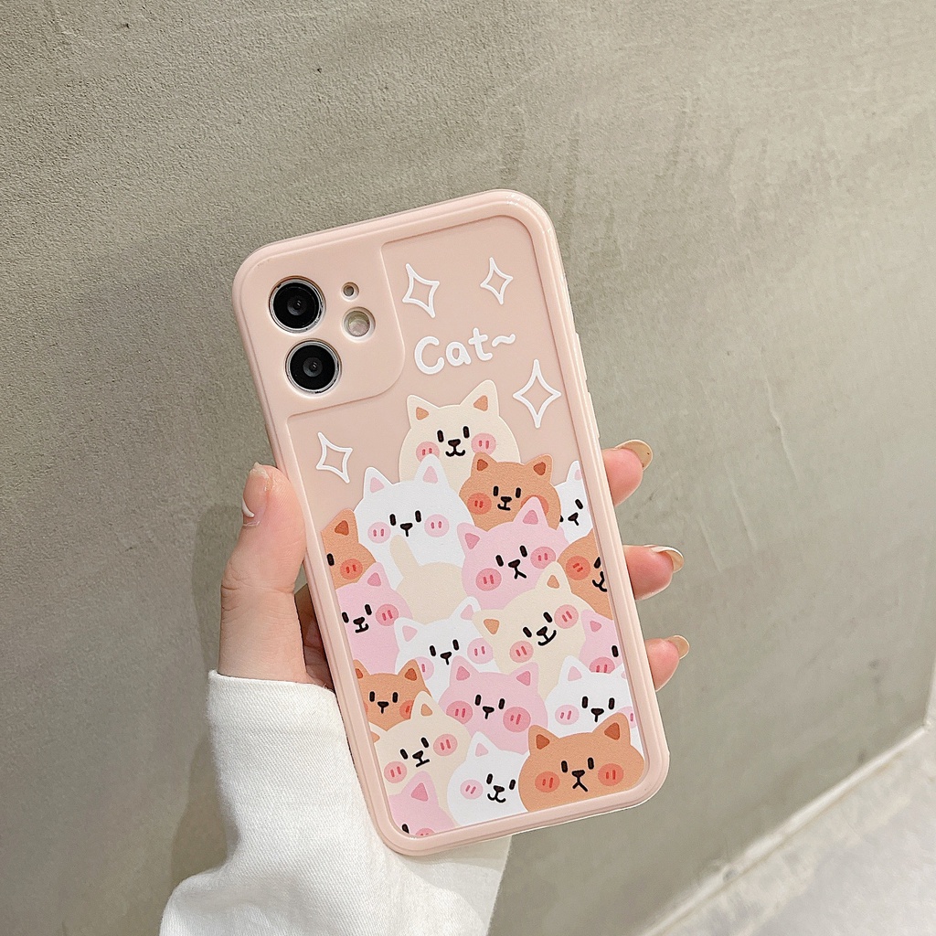 Ốp lưng iphone ốp Điện Thoại In Mèo Hoạt Hình Cho iphone 12 11 6 / 6plus / 6s / 6splus / 7 / 7plus / 8 / 8plus / x / xr / xs / 11 / 12 / pro / max / plus / promax