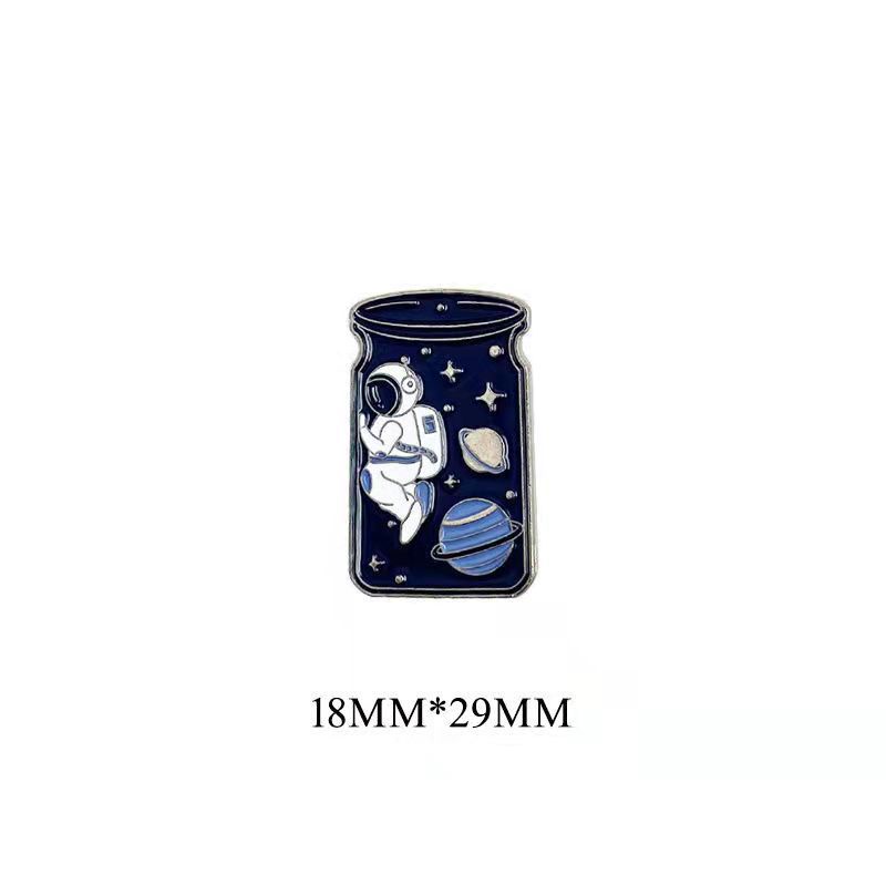 Huy Hiệu Cài Áo Hình Cá Voi Phi Hành Gia Hoạt Hình Đáng Yêu Bằng Kim Loại