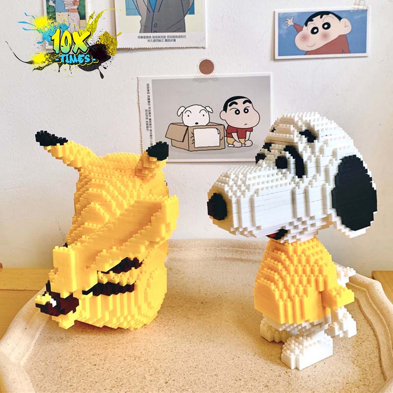mô hình lắp ráp 3d chú chó Snoopy dễ thương quà tặng sinh nhật trẻ em, quà tặng bạn trai bạn gái 10xtimes