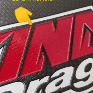 Da yên kingdrag vân carbon chữ lớn