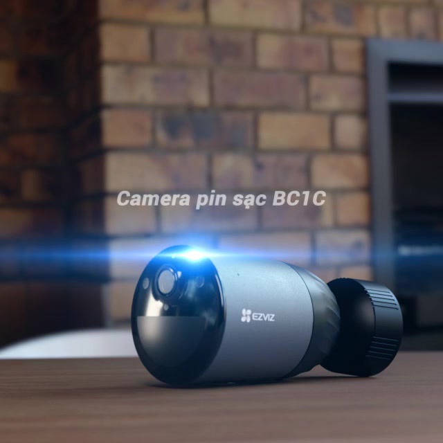 Camera WIFI Ngoài Trời Dùng PIN EZVIZ BC1C 1080P, Màu ban đêm, năng lượng mặt trời, Đàm Thoại 2 Chiều, Chính Hãng 24TH
