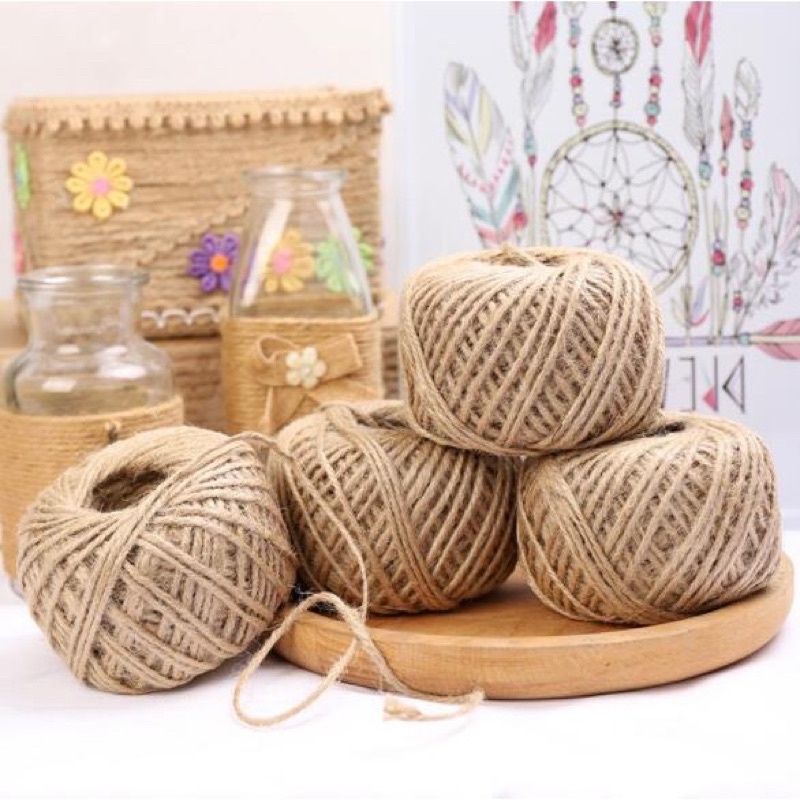 Combo 10 mét dây thừng, dây gai decor trang trí hanmade