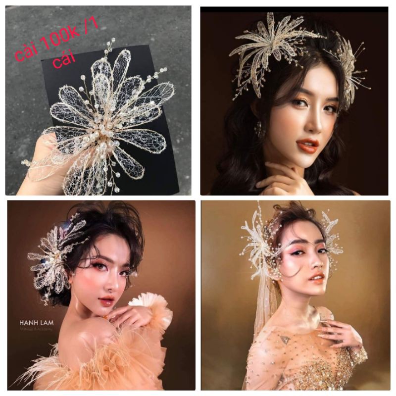 cặp cài tóc cô dâu ( 2 cài )