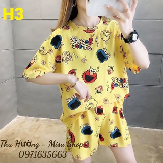 Set Đồ Bộ Thun Quảng Châu Siêu Cute