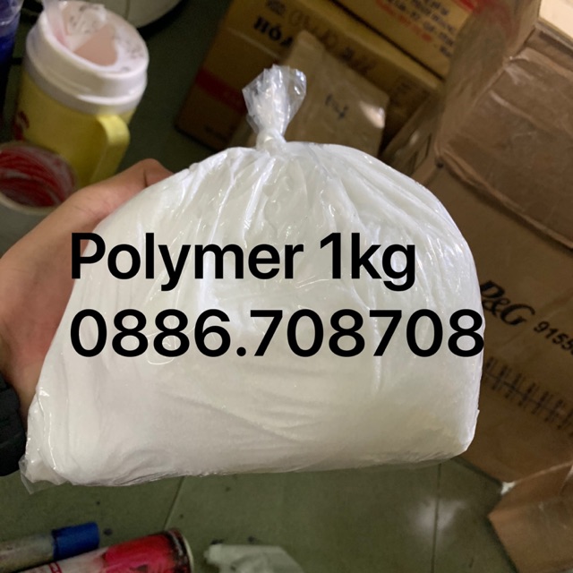 Bột polymer xử lý khác thải 1kg(hồ thủy sinh)