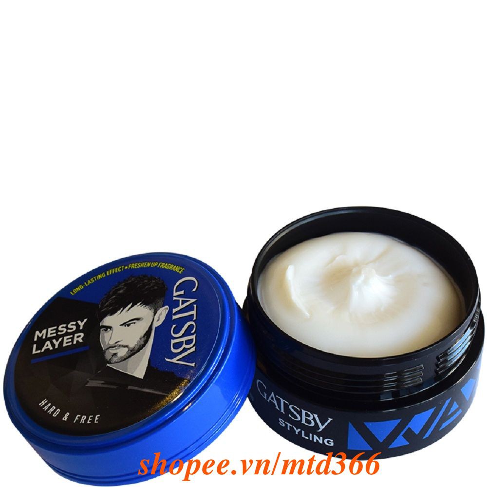 Wax Tạo Kiểu Tóc Hộp Xanh Gatsby Wax H&F 75g.