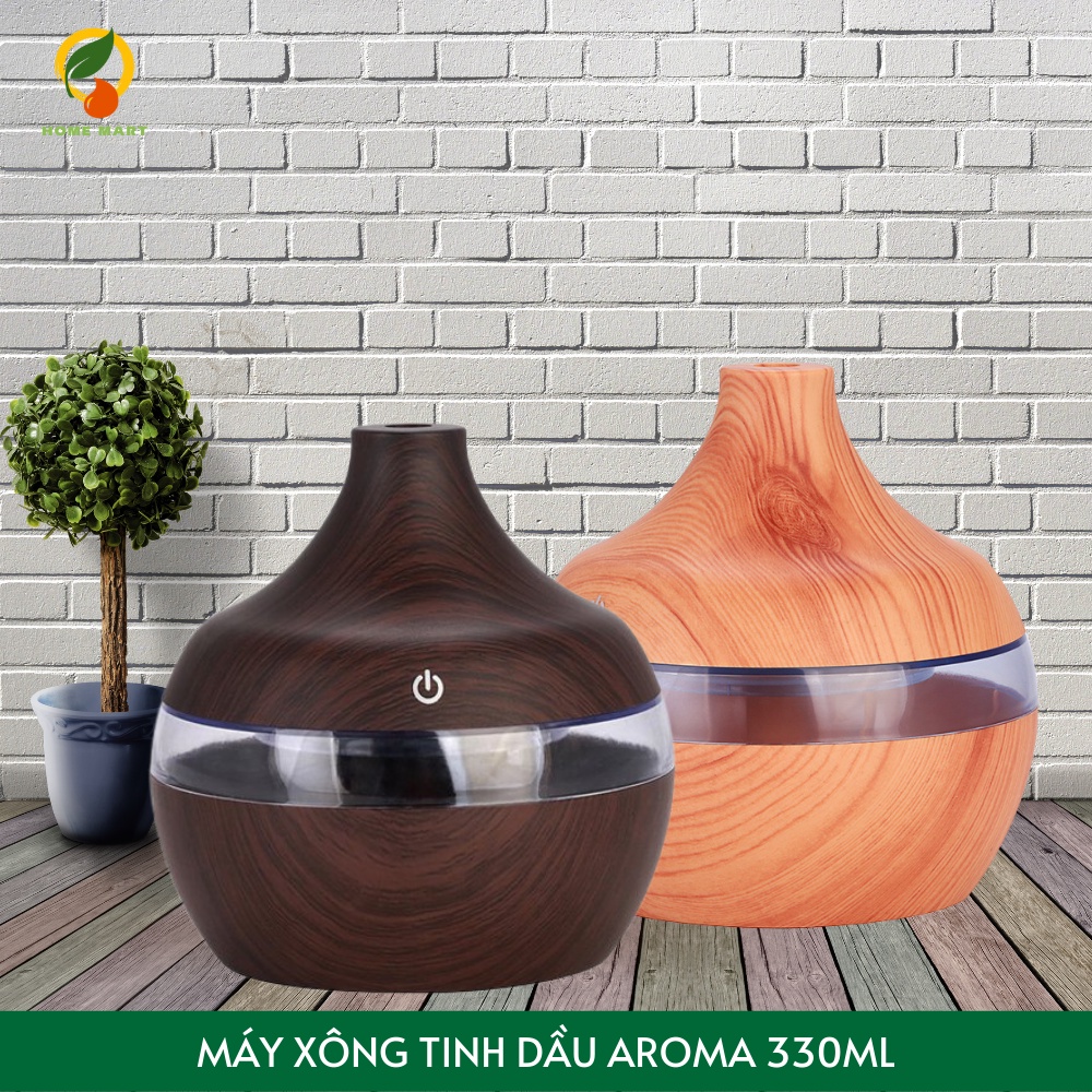Máy xông tinh dầu Aroma 330ml  khuếch tán tinh dầu, tỏa hương, tạo độ âm, khử khuẩn đuổi muỗi