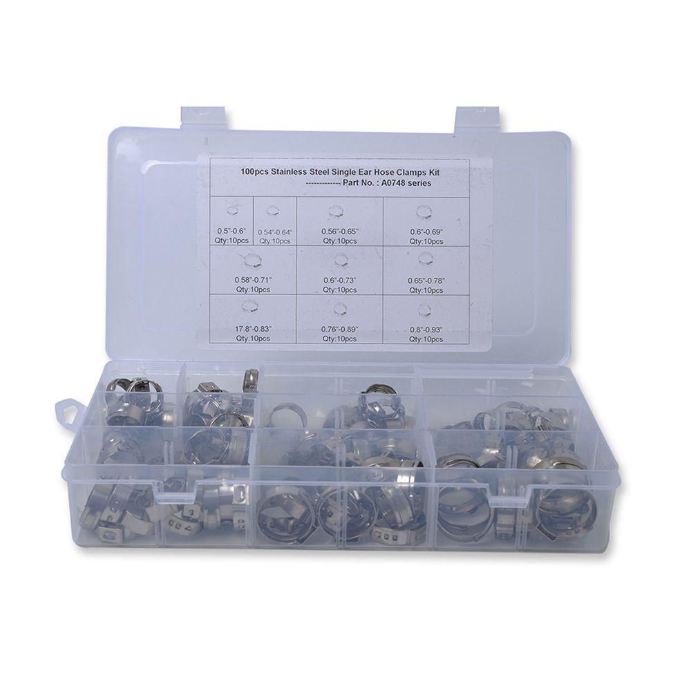 MYRONGVN Hộp 100 / 100 Kẹp Ống Nước Nhiều Màu Sắc