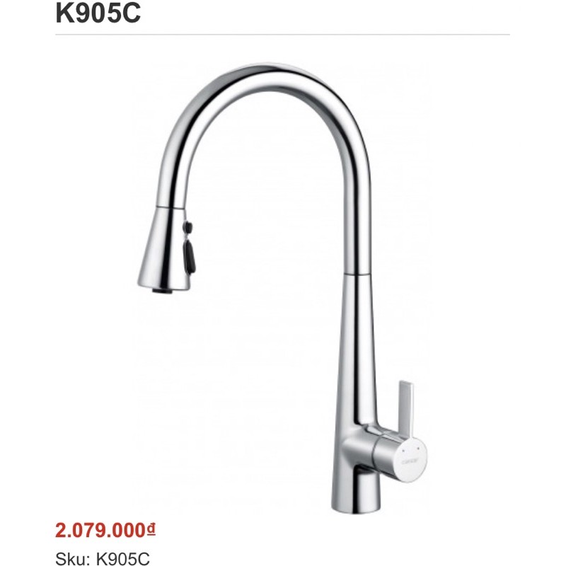 Vòi rửa chén nóng lạnh K905C |Caesar chính hãng|