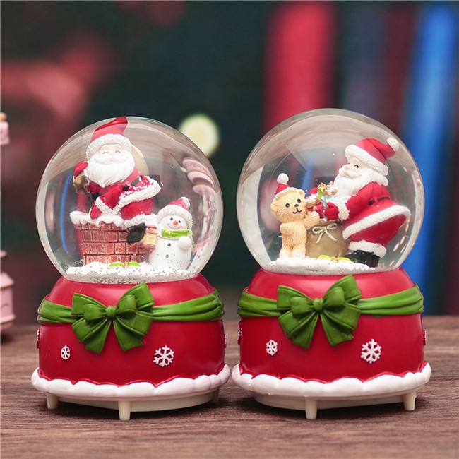 Hộp nhạc quả cầu tuyết giáng sinh 7cm - Quà noel cho người yêu, bạn trai, trẻ em | BigBuy360 - bigbuy360.vn
