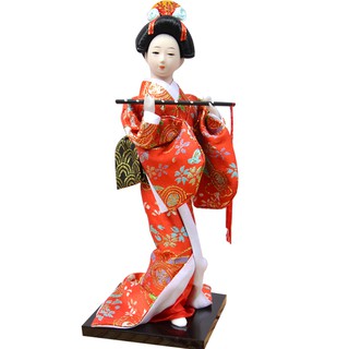 Búp Bê Vải Lụa Kiểu Kimono Nhật Bản Dùng Để Trang Trí