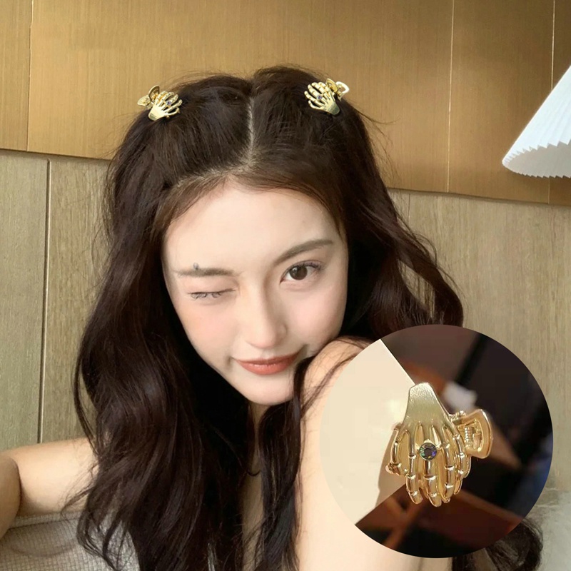 Kẹp Tóc Mini Màu Vàng Bằng Hợp Kim Phong Cách Hàn Quốc Thời Trang Mùa Hè Cho Nữ dreamdiary