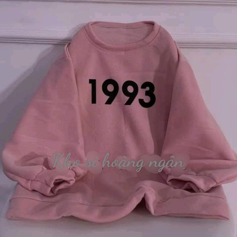 Áo Sweater Form Rộng Unisex Tay Bồng Nam Nữ, Áo Sweater 1993 Chất Nỉ Cotton Dày Đẹp Không Bai, Không Xù (ảnh thật 100%) | BigBuy360 - bigbuy360.vn