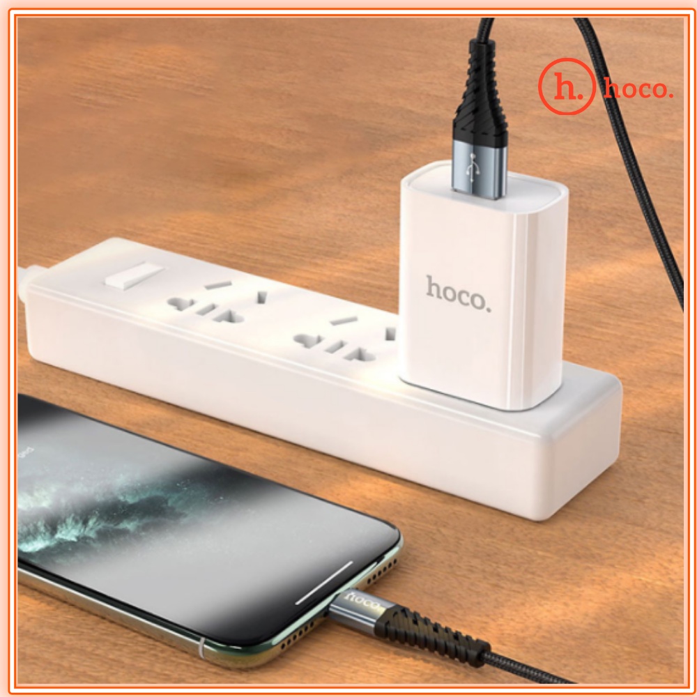 Dây Sạc Phone Chính hãng Hoco X38 Dây Dù Chống Đứt - Sạc Nhanh 5V-2.4A Dài 1M - Bảo Hành 12 Tháng