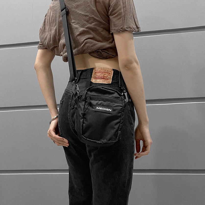 TÚI ĐEO CHÉO MEDISN MINI SHOULDER BLACK BAG | BigBuy360 - bigbuy360.vn