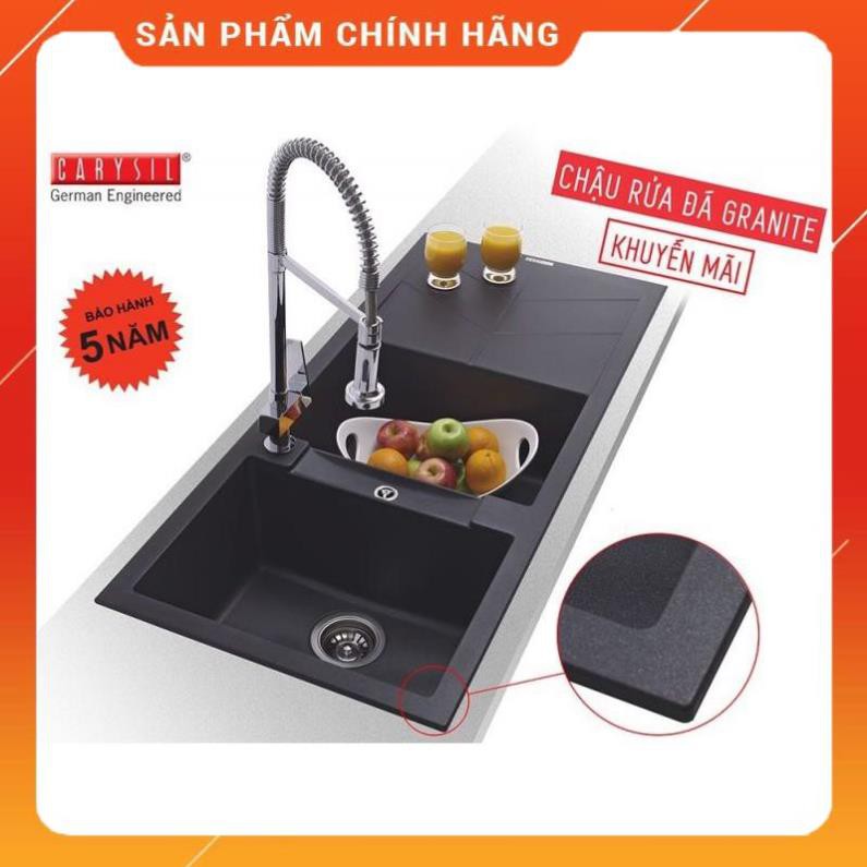 Siêu Sale Chậu rửa chén đá CARISIL JAC1, công nghệ Đức, bảo hành 05 năm