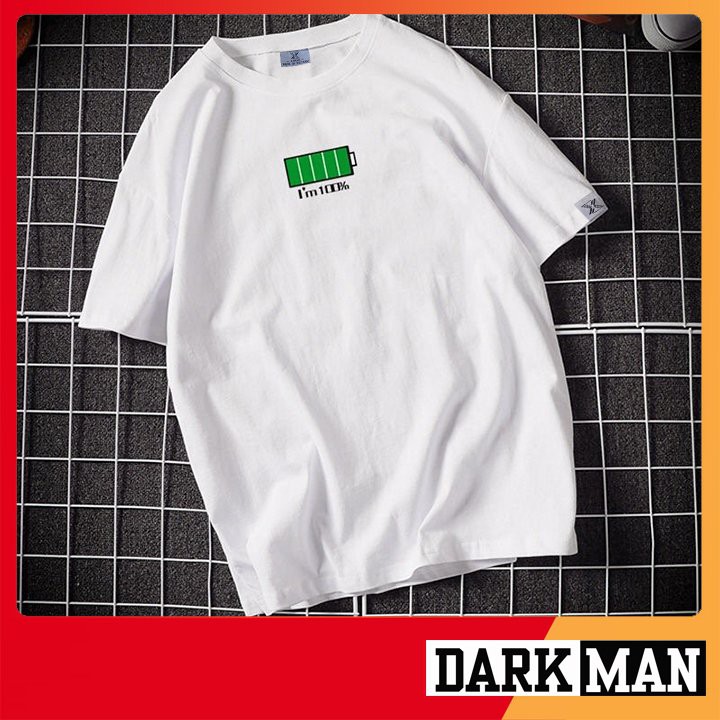 Áo phông nam hình Pin 100% năng lượng 100% cotton co giãn 4 chiều TBSA02