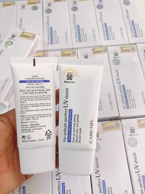 Kem Chống Nắng Carenel No sebum Perfect UV Shield SPF50+ (New 2020) | BigBuy360 - bigbuy360.vn