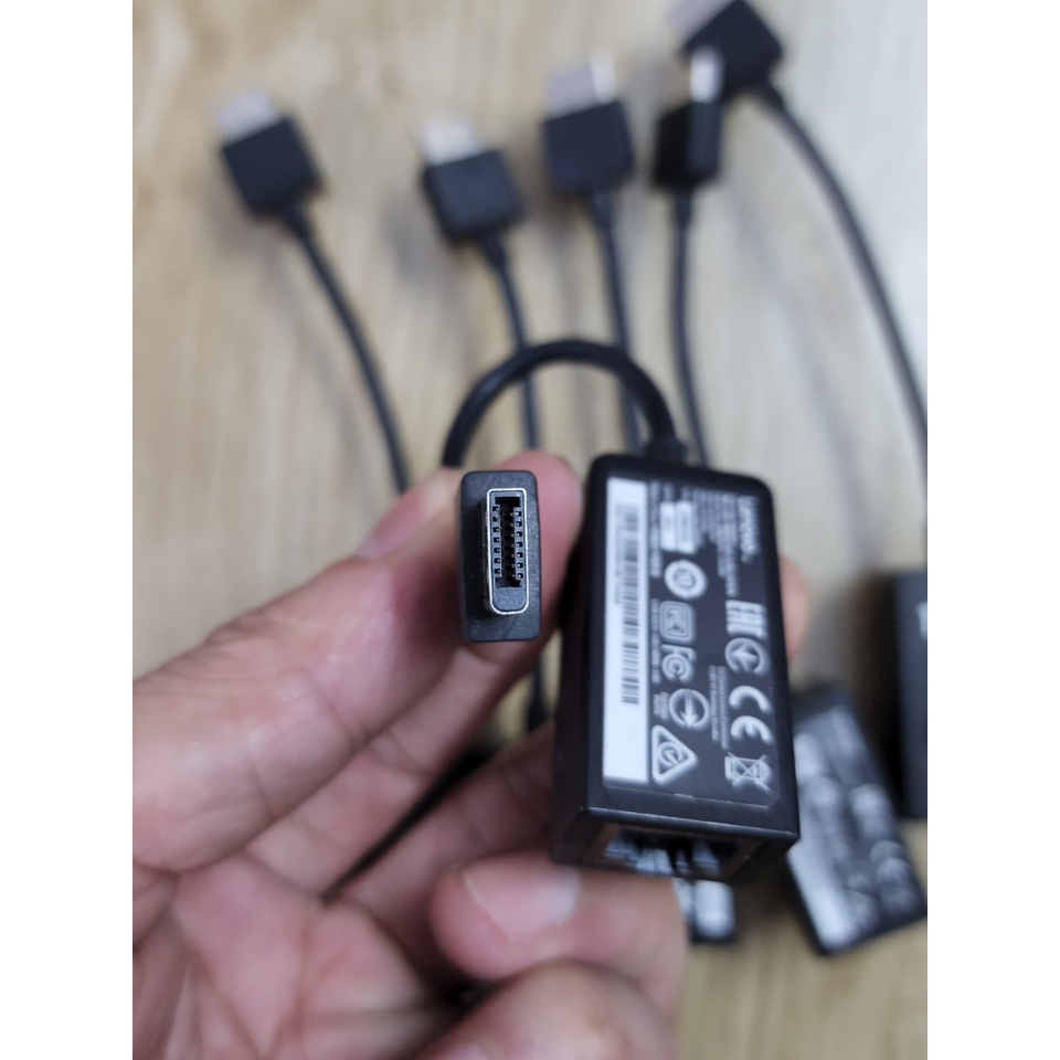 Đầu chuyển USB - C ra VGA và Lenovo Thinkpad ra RJ45 và VGA