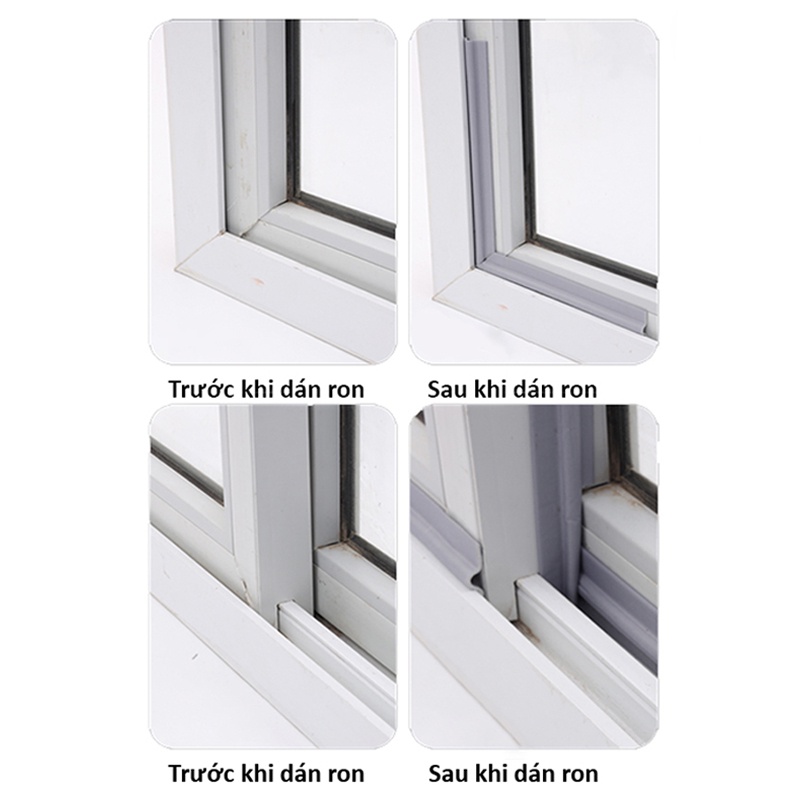 1 Mét Ron dán cửa sổ chống ôn, khói bụi DepotFix