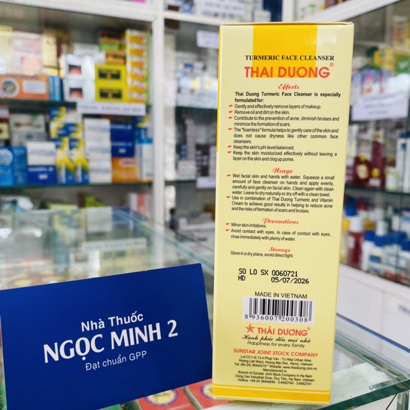 ✅ [Chính Hãng]Sữa rửa mặt nghệ thái dương ,Kem Nghệ THÁI DƯƠNG Nano Bạc 20g hàng chính hãng công ty sao thái dương