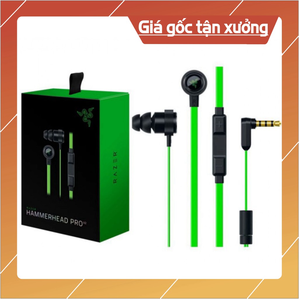 XẢ TẬN GỐC Tai nghe gaming Razer HammerHead Pro V2 - HammerHead DUO có mic (BH 12THÁNG) XẢ TẬN GỐC