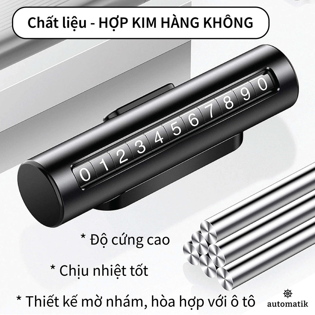 Bảng Ghi Số Điện Thoại Trên Xe Ô Tô, Xe Hơi, Bảng Sdt Gắn Trên Taplo Oto, Xoay Số, Trang Trí, Dễ Thương - Automatik