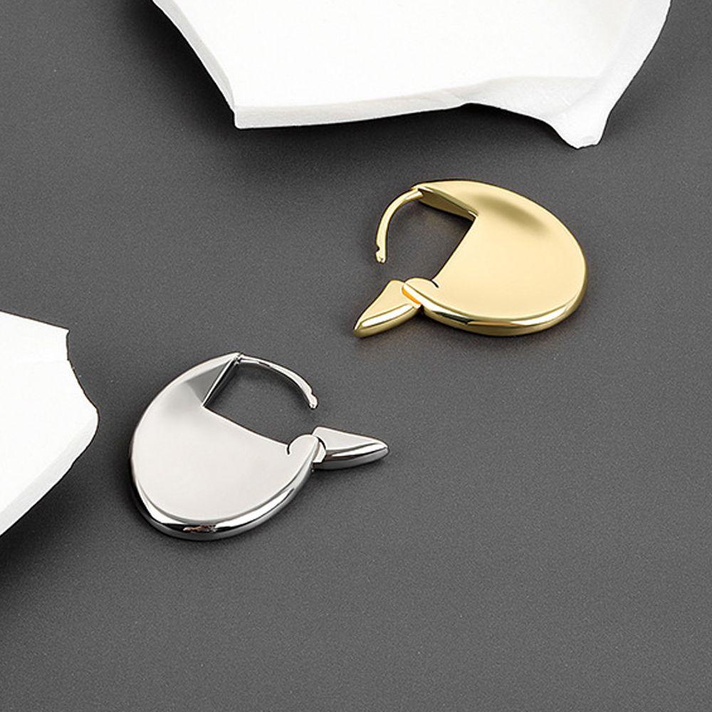 USNOW Khuyên Tai Vòng Đơn Giản Thời Trang Punk Cá Tính