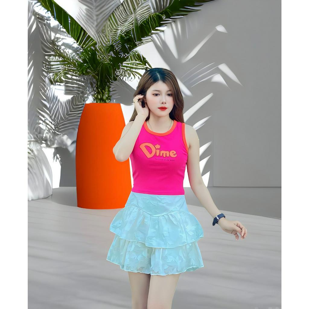 Áo ba lỗ croptop chất liệu thun cotton 100% in hình thời trang