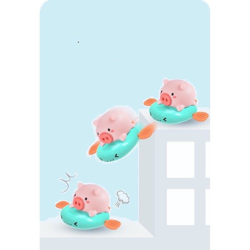 [Dễ Thương] Đồ chơi nhà tắm - heo (lợn) chèo thuyền phun nước cực đáng yêu (giao màu ngẫu nhiên)