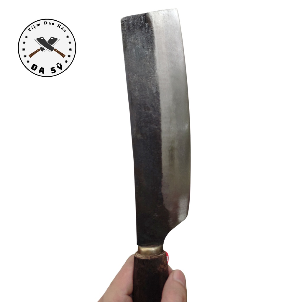 Dao Thái To Nhíp Xe, Thái Thịt, Thái Rau, Gọt Hoa Quả, Dao Rèn Từ Thép Nhíp Xe Siêu Bền, Cán Gỗ Chắc Chắn - D8