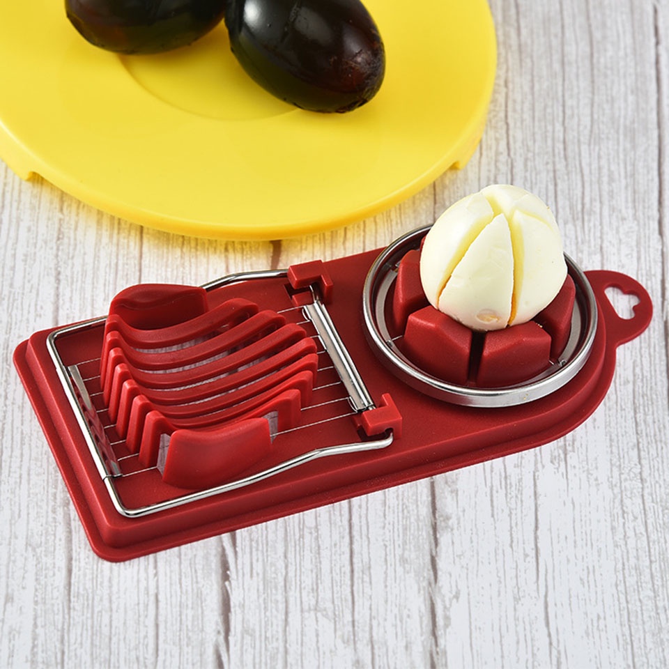 Đồ cắt trứng bằng thép không gỉ bền bỉ đa năng dễ dùng