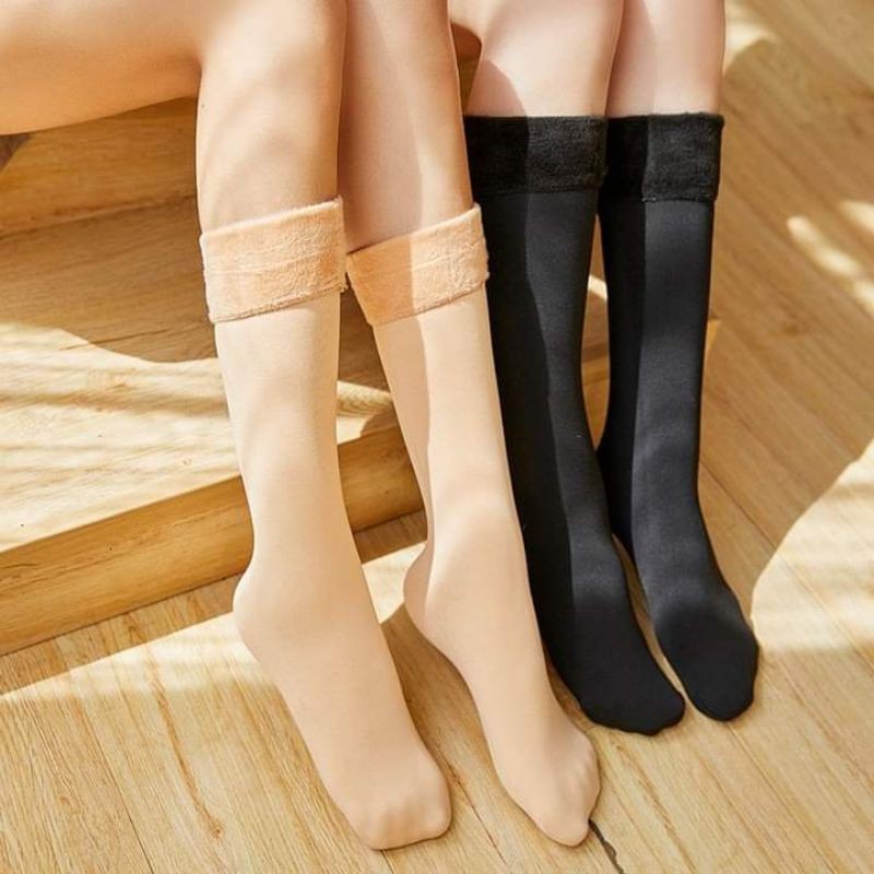 Tất gối lót lông dày mịn dài không xù lông