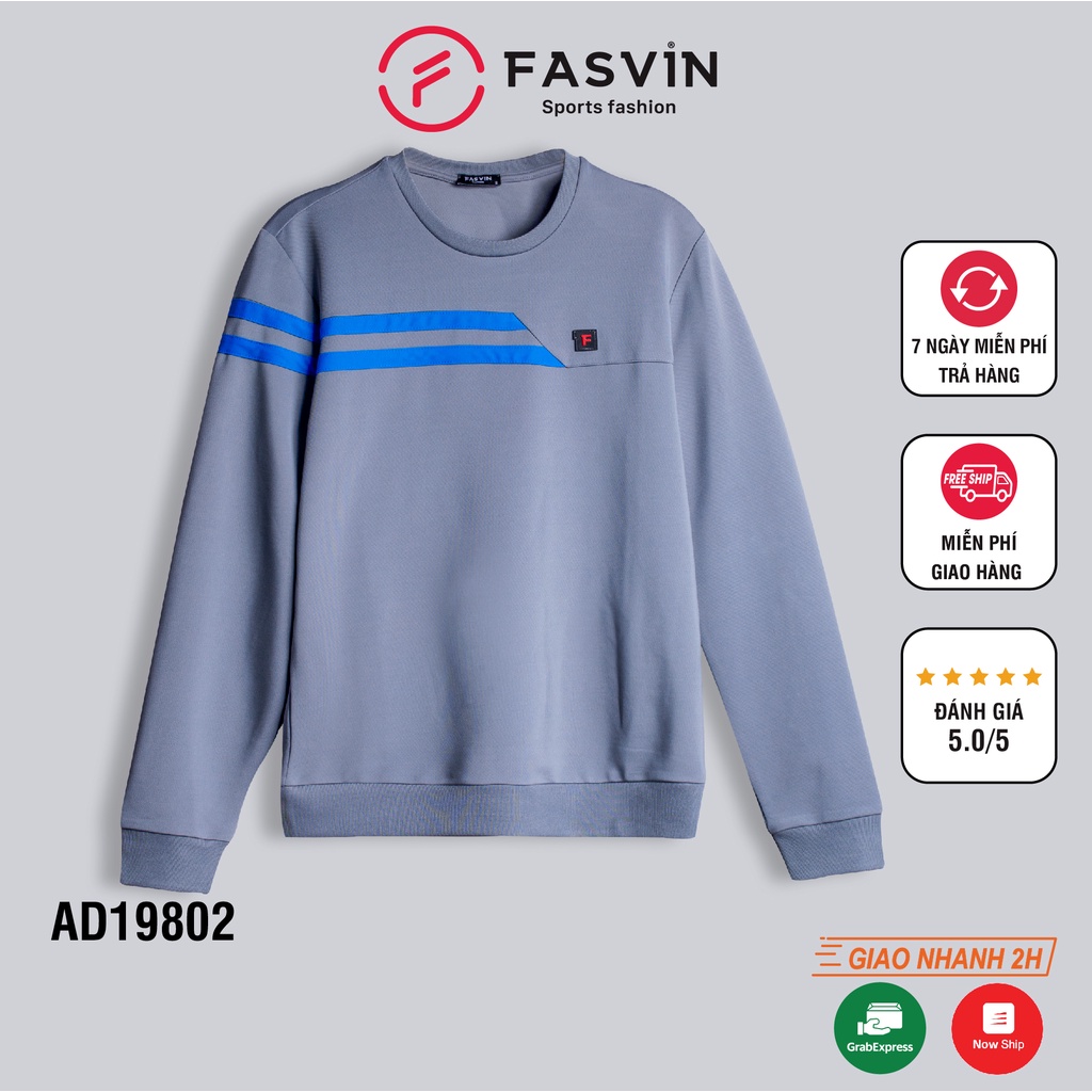 [Mã FAMALLT5 giảm 15% đơn 150K] Áo thể thao nam fasvin AD19802.20 áo thun nam chất vải mềm mại co giãn thoải mái.