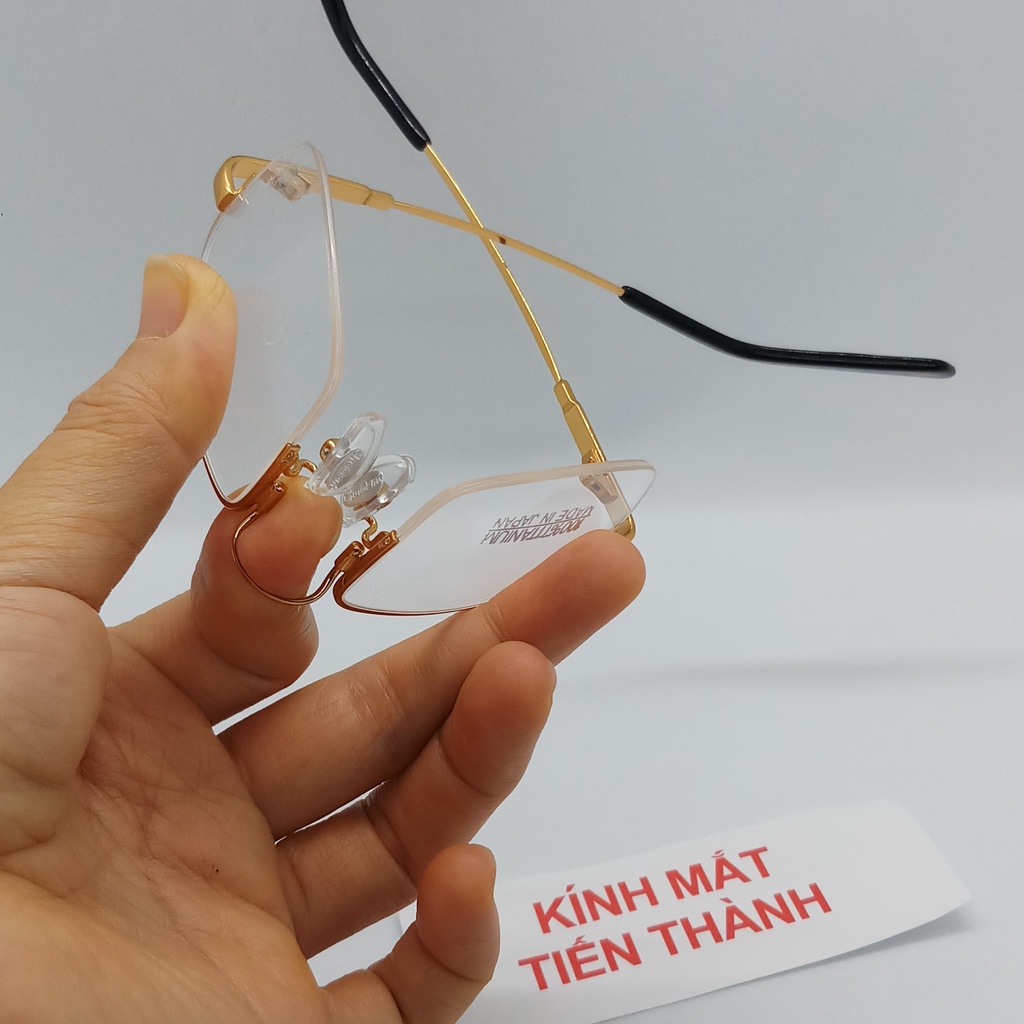 Gọng Titan Dẻo F760 Nửa Viền Chất Đẹp  - Kính Mắt Tiến Thành