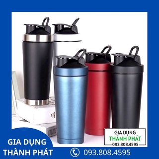 Ly giữ nhiệt gymshark kèm quả lắc inox