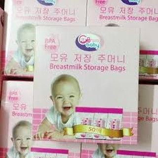 Combo sỉ 10 hộp túi trữ sữa gb baby hàn quốc