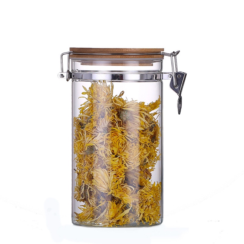 HŨ, BÌNH ĐỰNG TRÀ CÀ PHÊ BẰNG THỦY TINH CÓ NẮP SIẾT CAO SU SIÊU KHÍT