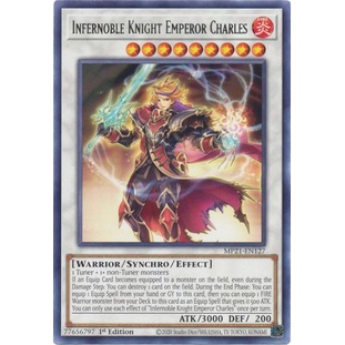 Thẻ bài Yugioh - TCG - Infernoble Knight Emperor Charles / MP21-EN127'