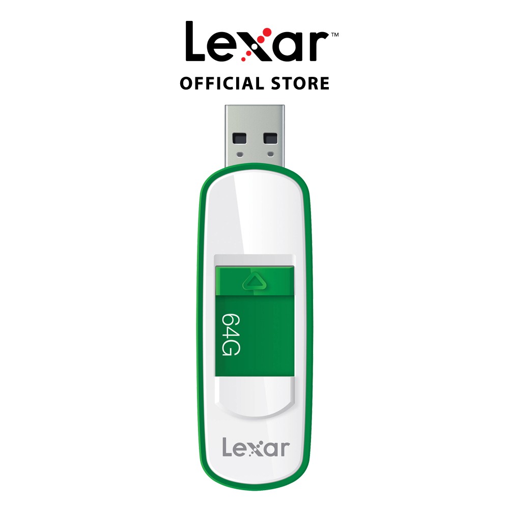 USB 3.0 Lexar JumpDrive S75 64GB (Xanh Lá) - Hàng Chính Hãng