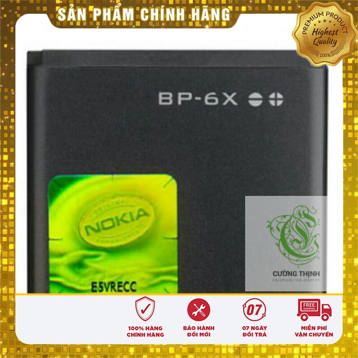 CHÍNH HÃNG  Pin nokia 8800 sirocco BP_6X xịn