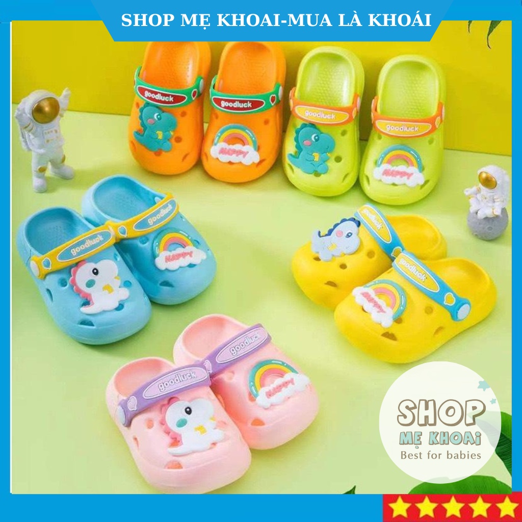Dép Crocs, Dép sục Cầu Vồng Cho Bé Gái Bé Trai Size Từ 1 Đến 3 Tuổi -Shop Mẹ Khoai