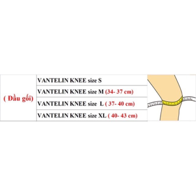 {CHÍNH HÃNG} BĂNG BẢO VỆ KHỚP GỐI VANTELIN KNEE SUPPORT