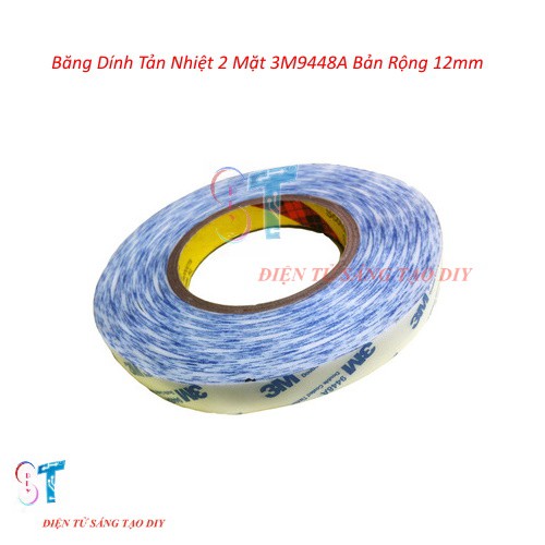 Băng Dính Tản Nhiệt 3M9448A Bản Rộng 12mm (cuộn 1 mét)