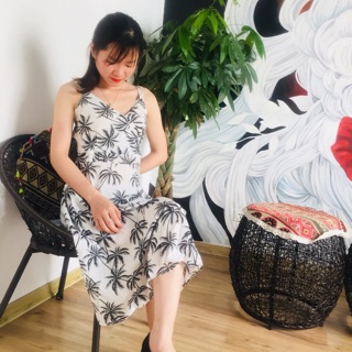 Set cặp váy áo hoa quả đi biển