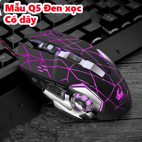 Chuột máy tính có dây / không dây - đèn led đổi màu cực đẹp / chuột gaming chơi game